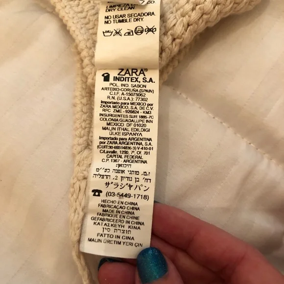 🌸Zara Macrame Crochet Crop Halter Top With Flower Detail☀️ - Picture 3 of 6